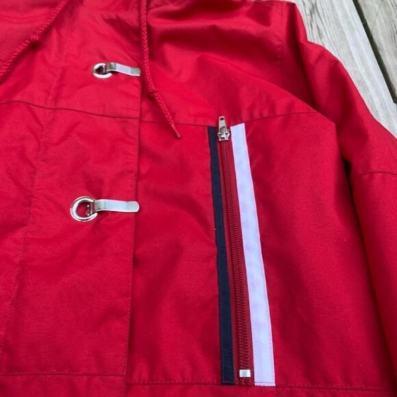 Vintage Nike Zip Up Hooded Jacket Medium Red - Picture 4 of 16